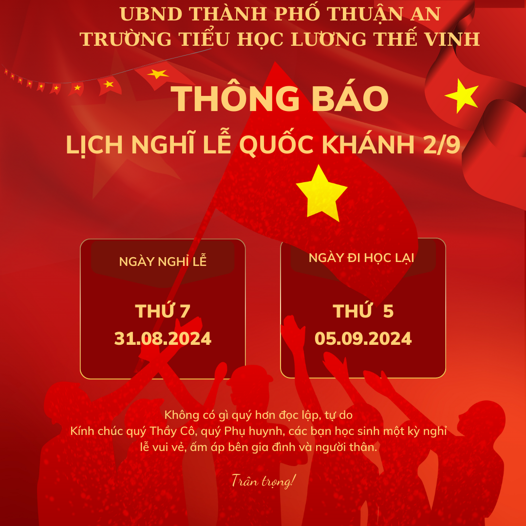 Đỏ vàng đơn giản lễ thông báo đăng Instagram