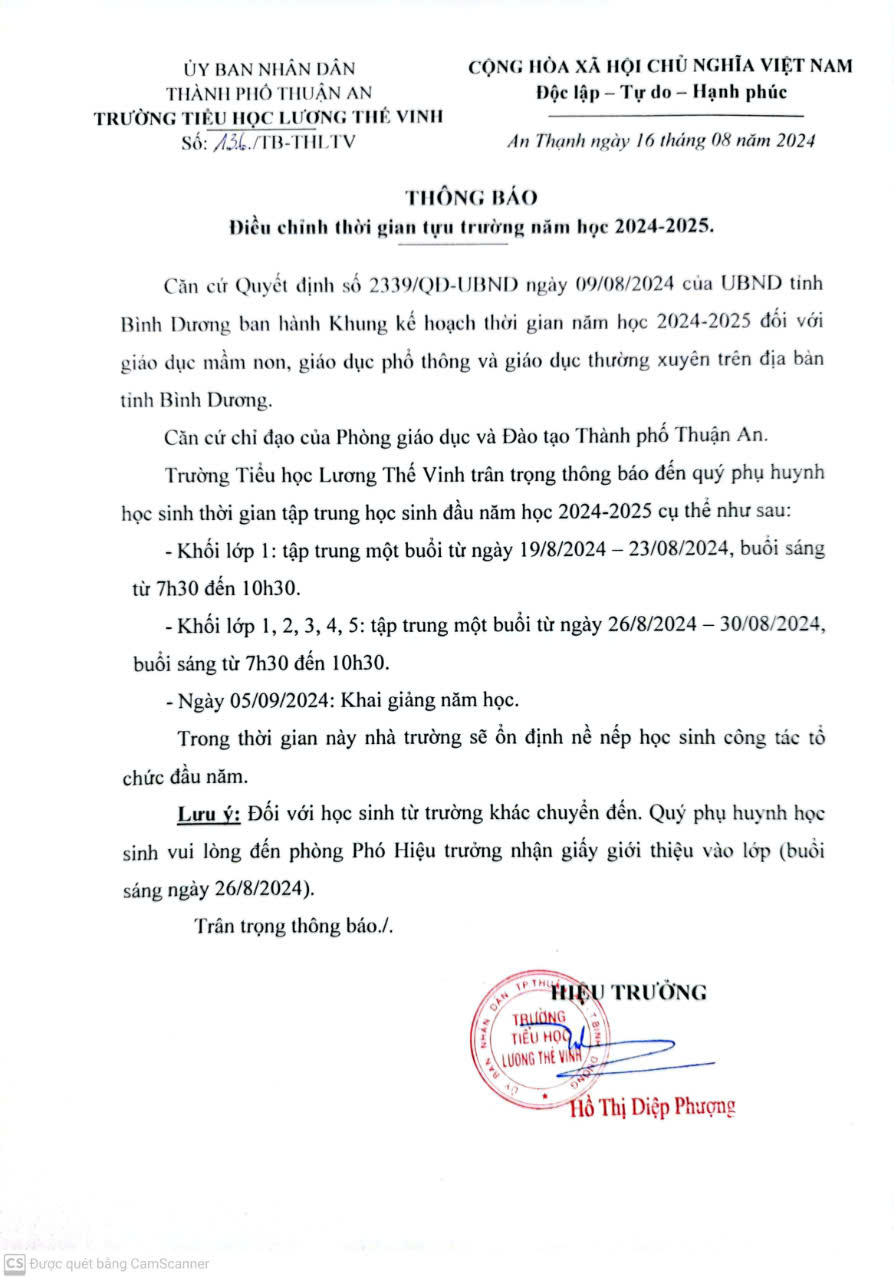 thông báo